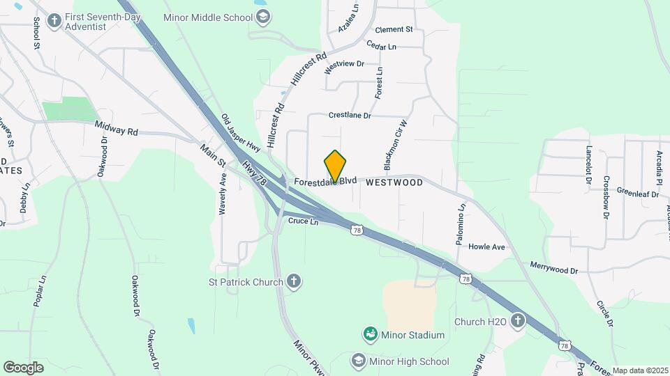 3004 Forestdale Blvd Map and Location Details