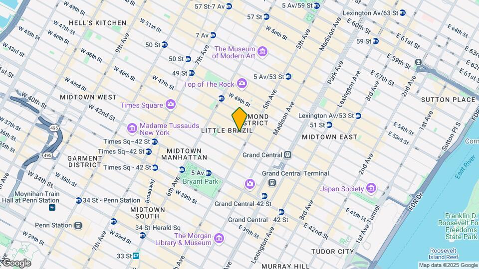 9 W 46th St Map and Location Details