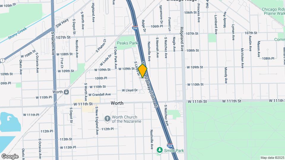10923 S Lloyd Dr Mapa y Detalles de la Ubicación