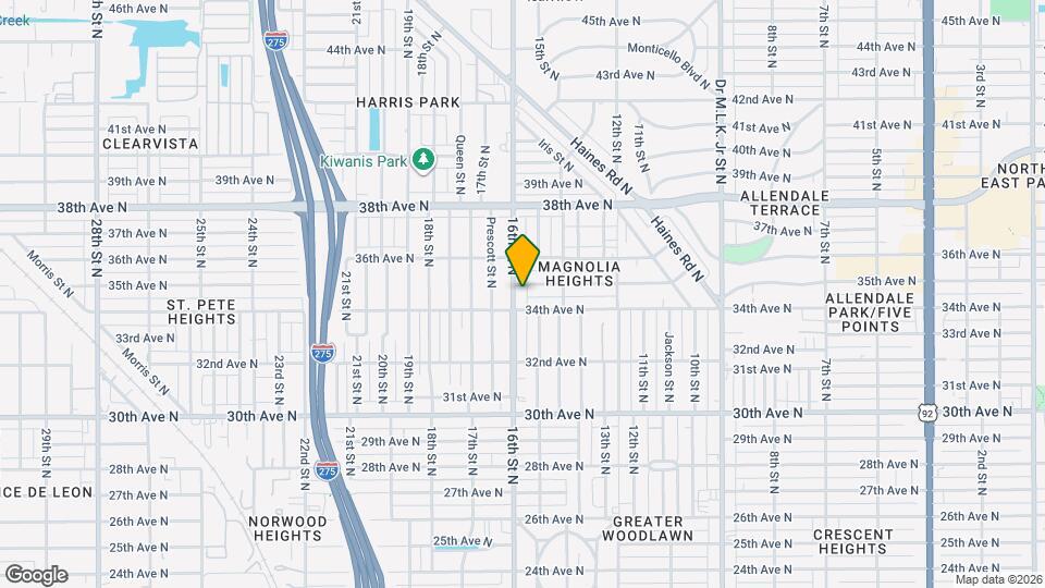 3425 16th St N Mapa y Detalles de la Ubicación