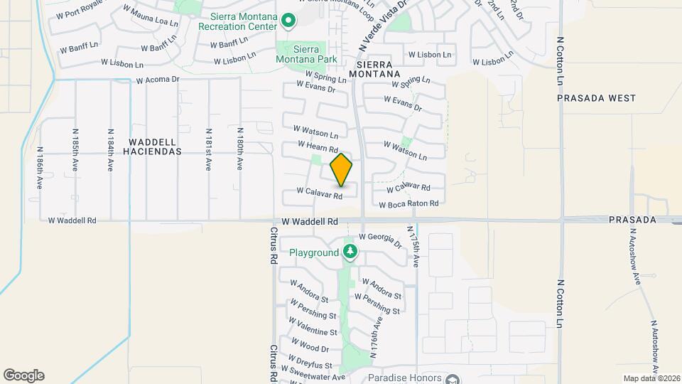 17744 W Calavar Rd Mapa y Detalles de la Ubicación