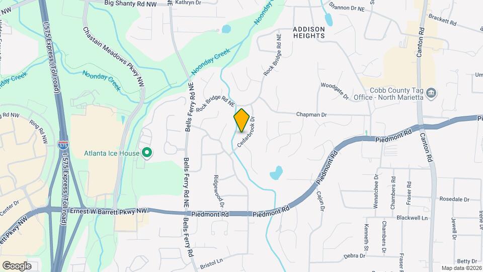 2751 Cedarbrook Dr Map and Location Details