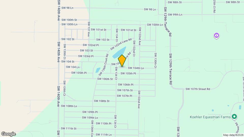 13310 SW 104th Ln Map and Location Details
