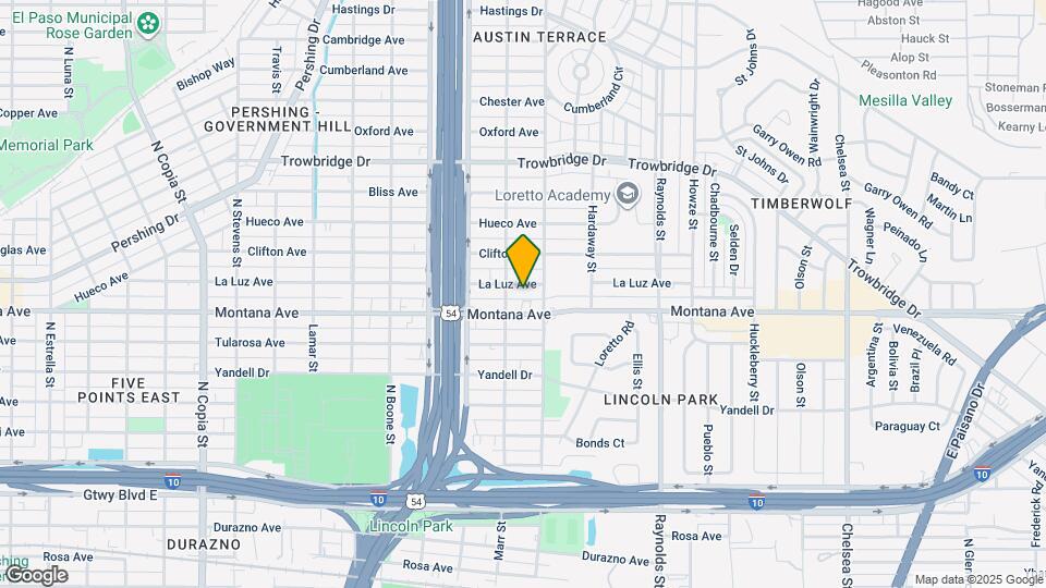 4416 La Luz Ave Map and Location Details