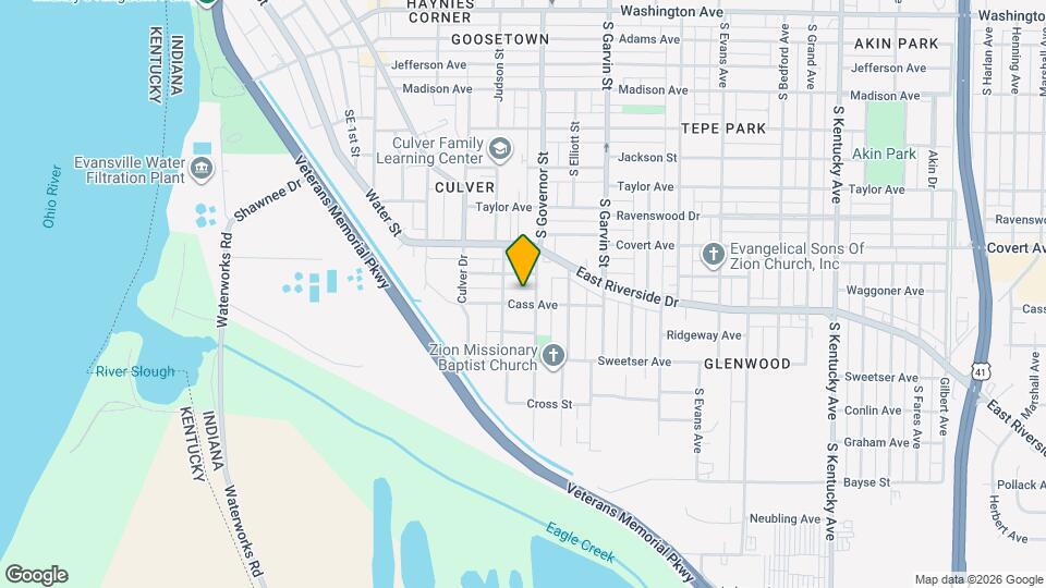 314 Cass Ave Map and Location Details