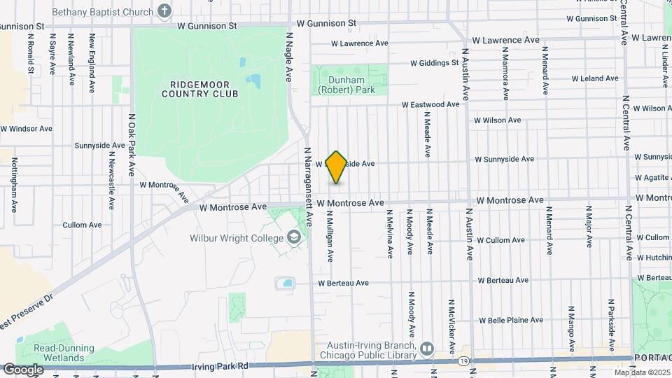 4421 N Mulligan Ave Map and Location Details