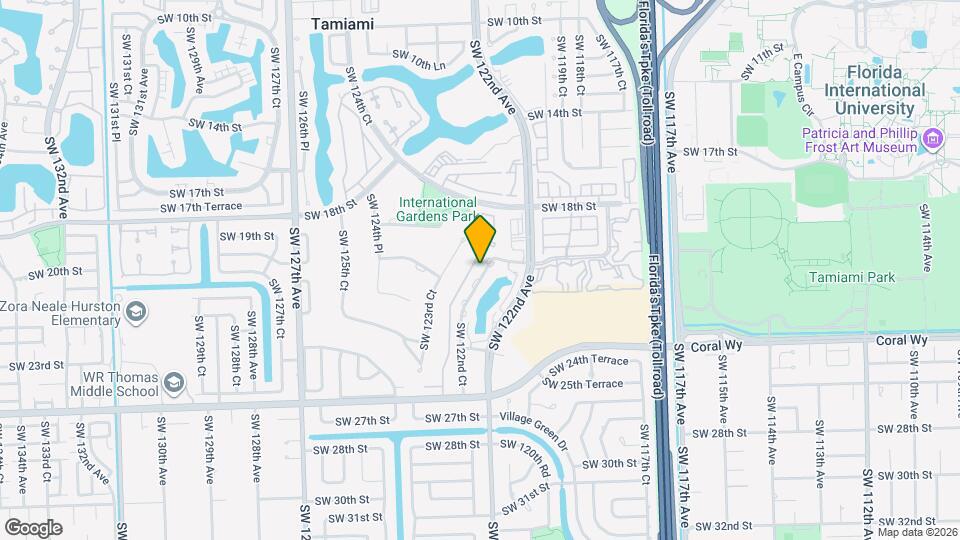 2130 SW 122nd Ct Map and Location Details