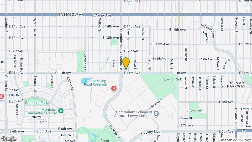 1101-1107 Akron St Mapa y Detalles de la Ubicación