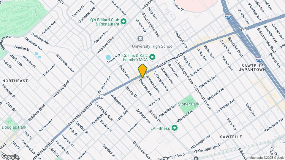 1516 Brockton Ave Map and Location Details