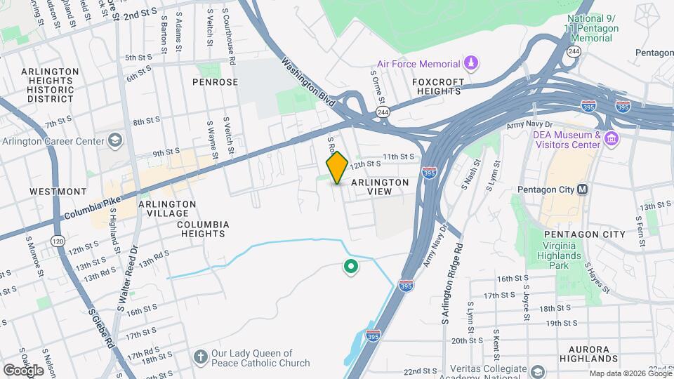 1221 S Rolfe St Map and Location Details