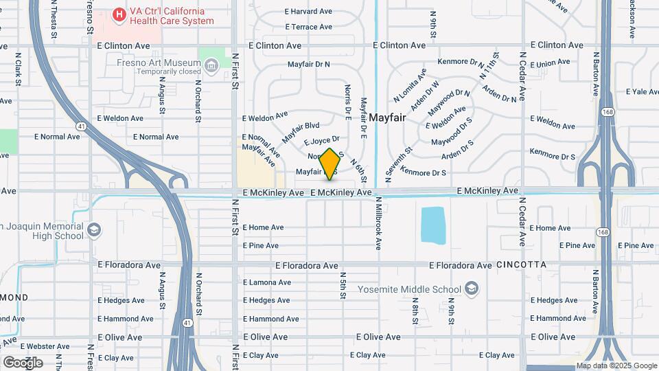 3465 E Mckinley Ave Mapa y Detalles de la Ubicación