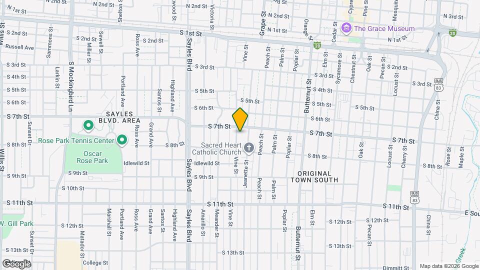 725 Vine St Map and Location Details