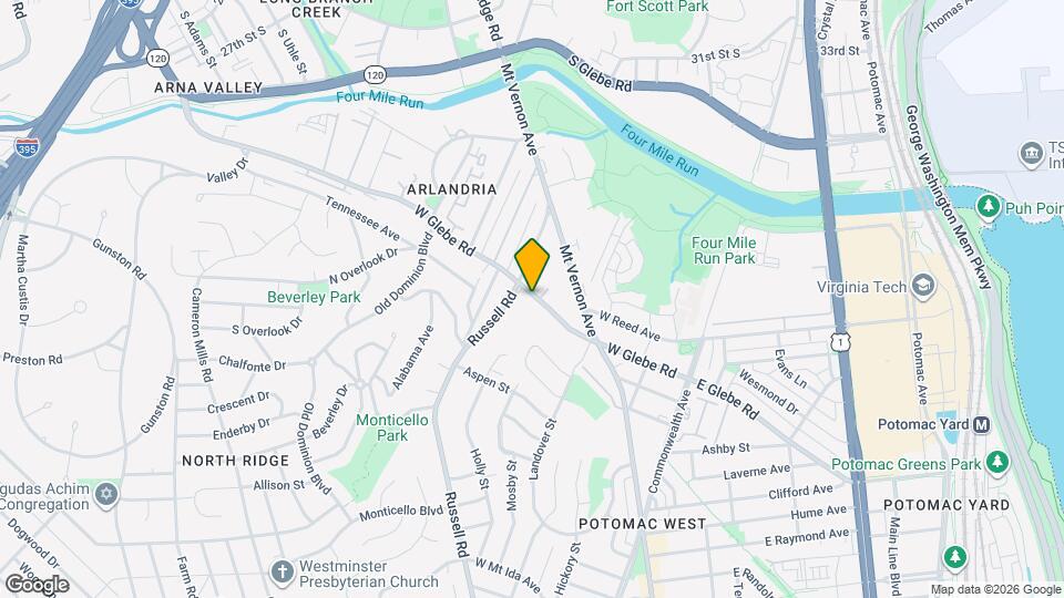 228 W Glebe Rd Map and Location Details