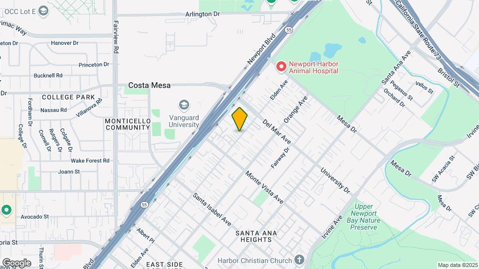 2545 Elden Ave Mapa y Detalles de la Ubicación