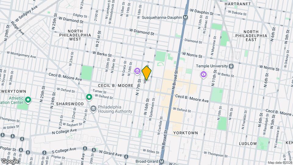 1723 Willington St Map and Location Details