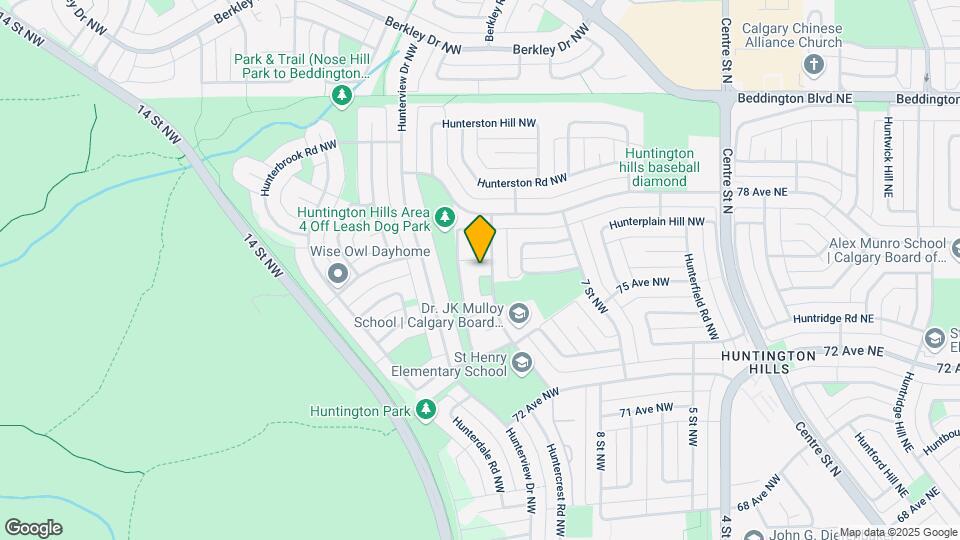 135 Huntington Park NW Map and Location Details