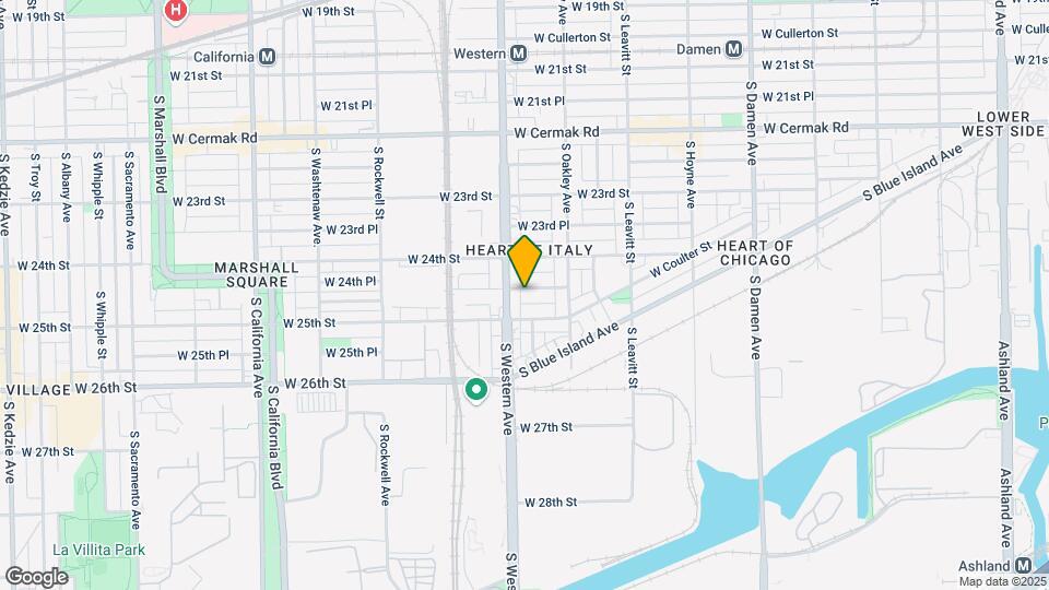 2345 W 24th Pl, Unit 3F Mapa y Detalles de la Ubicación