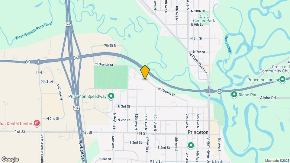 925 West Branch St Map and Location Details