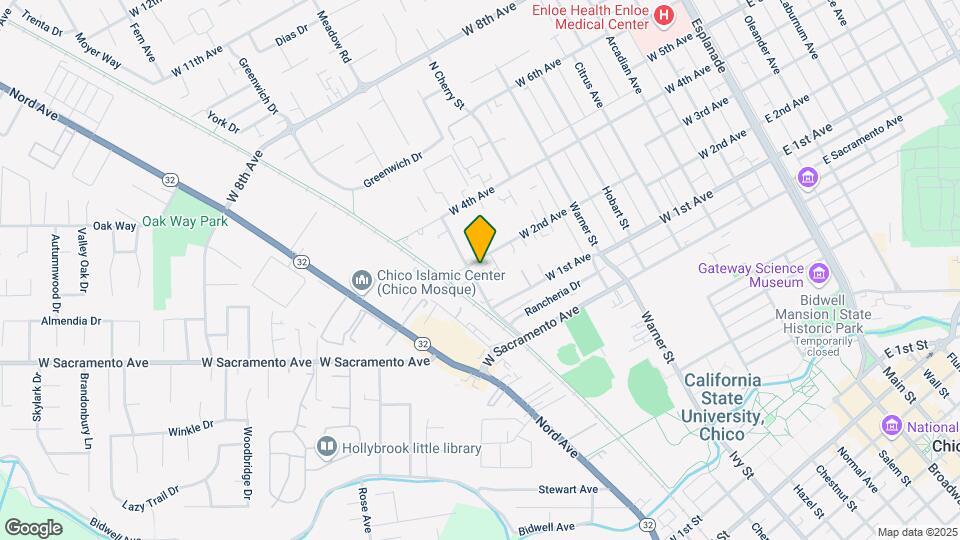 1146 N Cedar St Mapa y Detalles de la Ubicación