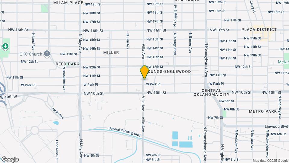 2427 W Park Pl Map and Location Details