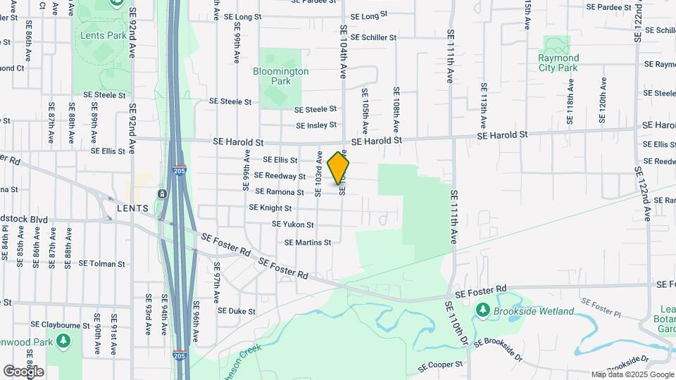 10359 SE Ramona St Map and Location Details