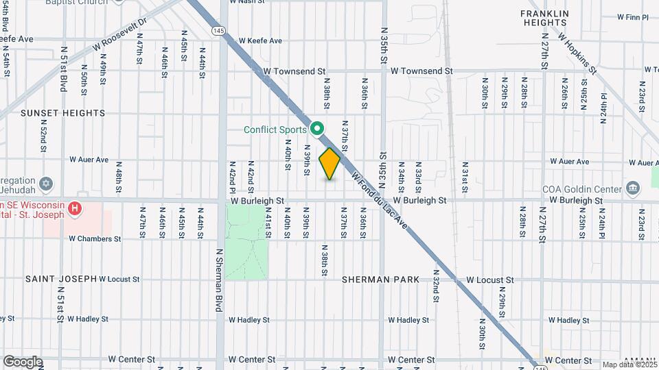 3128 N 38th St Map and Location Details
