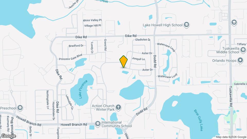 1891 Aster Dr Mapa y Detalles de la Ubicación