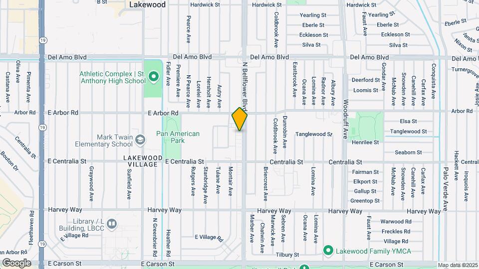 4611 N Bellflower Blvd Map and Location Details