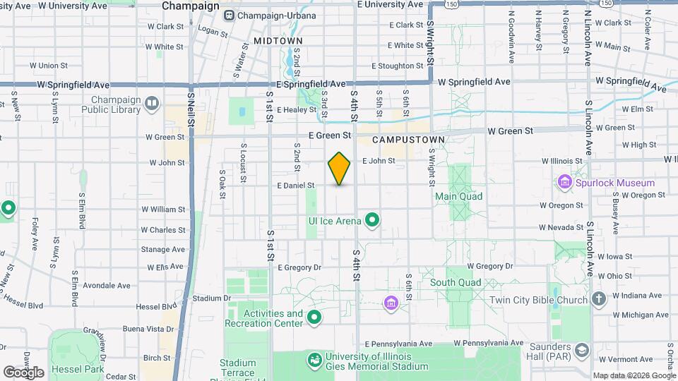 307 E. Daniel Map and Location Details