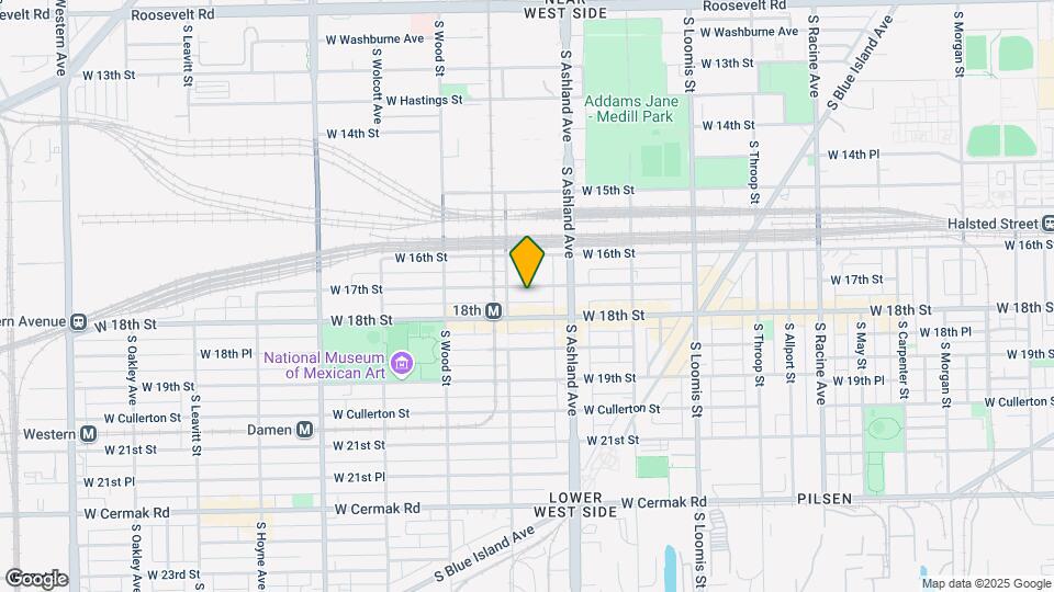 1645 W 17th St Map and Location Details