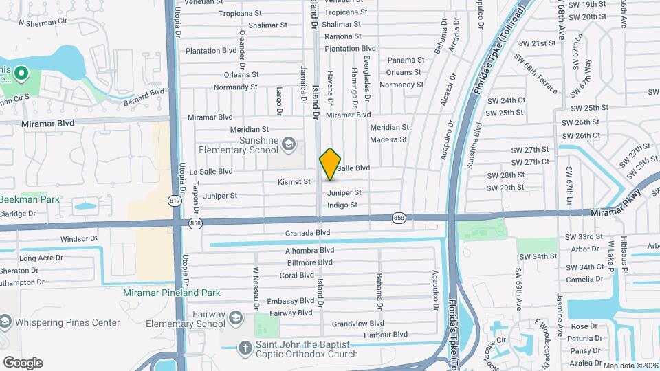 7672 Kismet St Map and Location Details