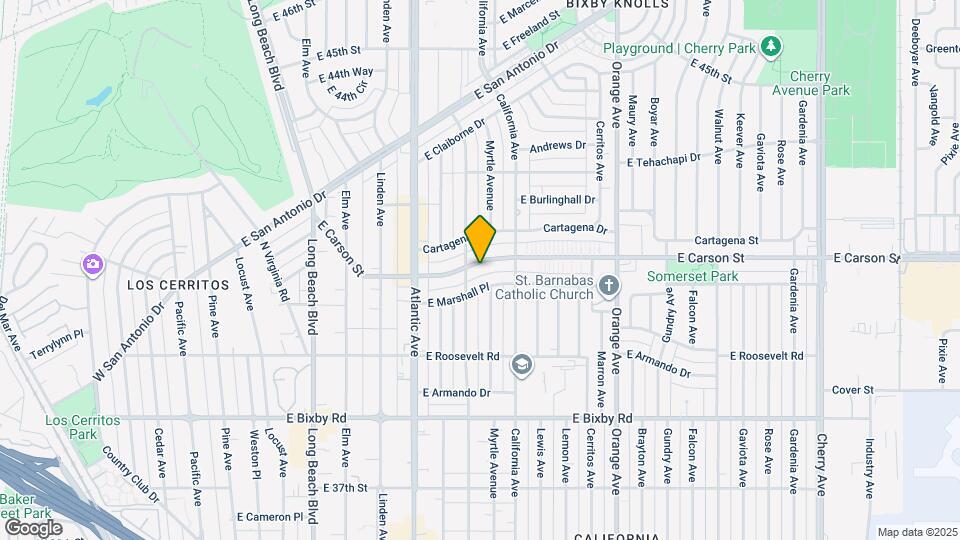 820 E Carson St Map and Location Details