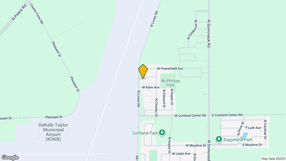 555 N Strack St Map and Location Details