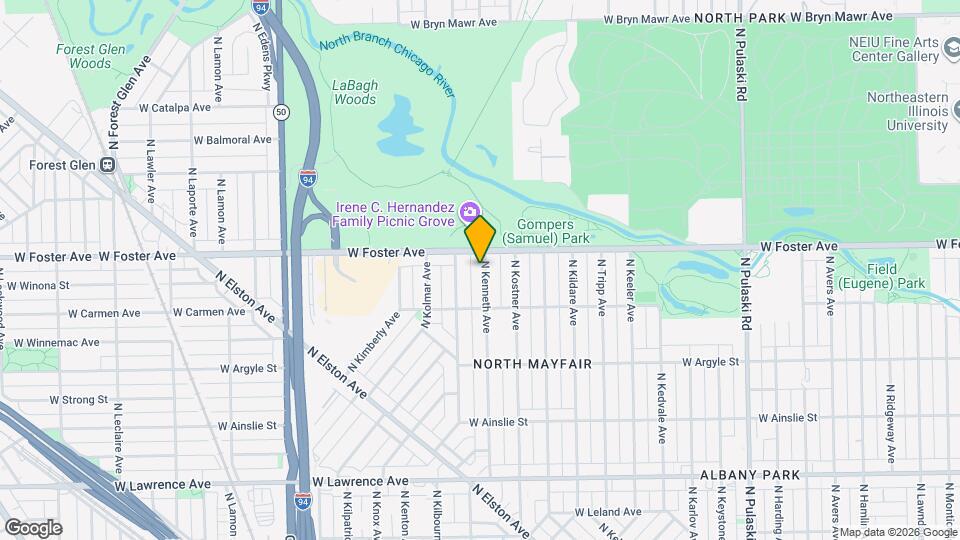 5146 N Kenneth Ave Map and Location Details