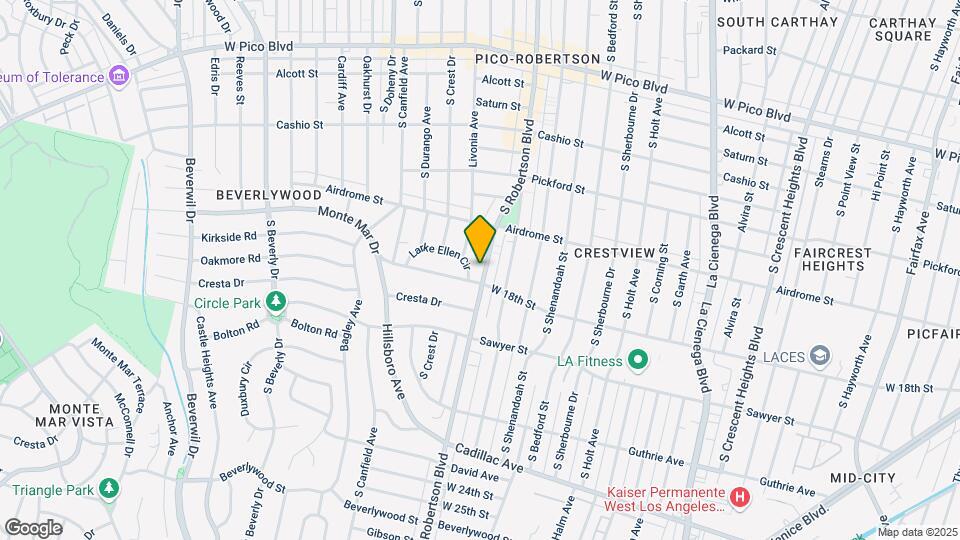 1775 S Robertson Blvd Map and Location Details