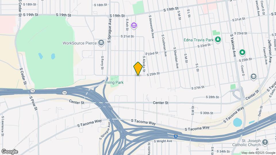 1714 S 25th St Map and Location Details