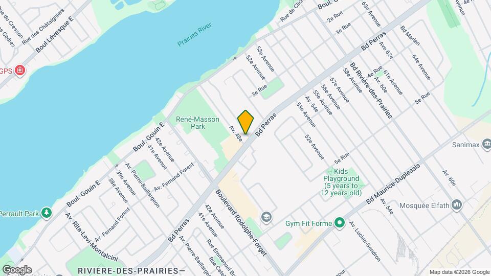 9181-9183 Perras Boul Map and Location Details