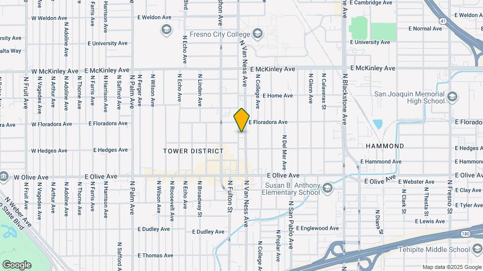 1345 N Van Ness Ave Map and Location Details