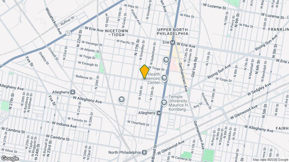 3343 N 16th St, Unit 2 Map and Location Details