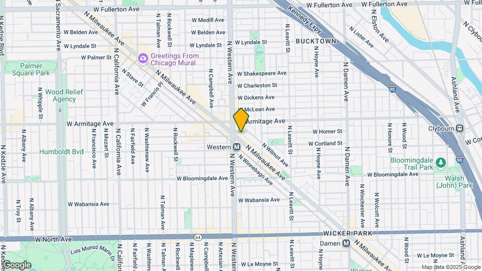 1927 N Milwaukee Ave Map and Location Details
