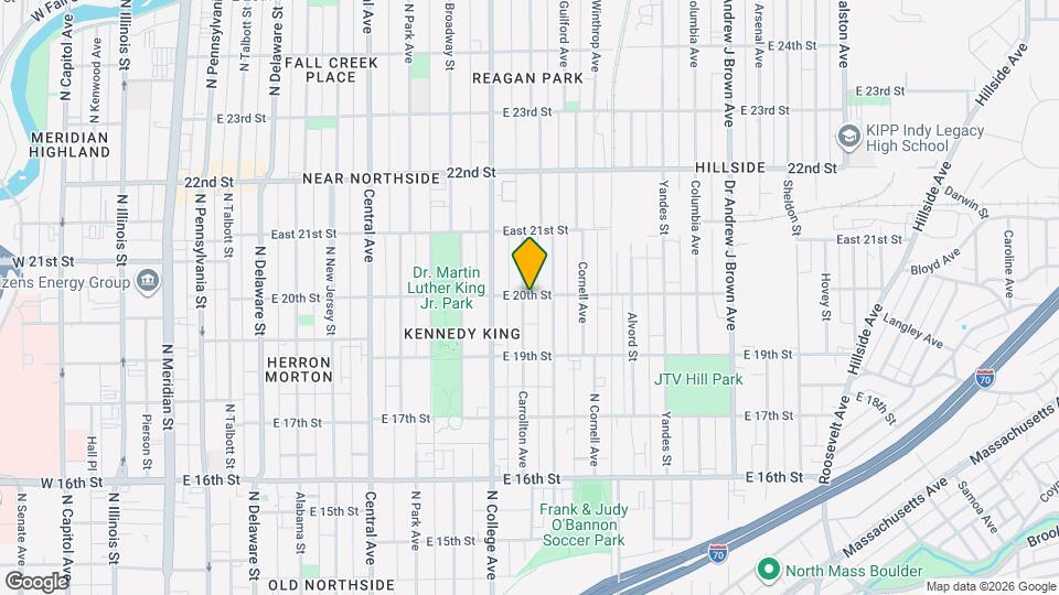 801 E 20th St Mapa y Detalles de la Ubicación
