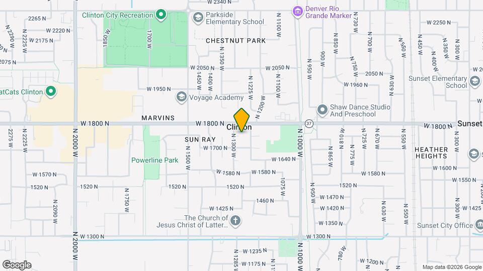 1264 W 1750 N Map and Location Details