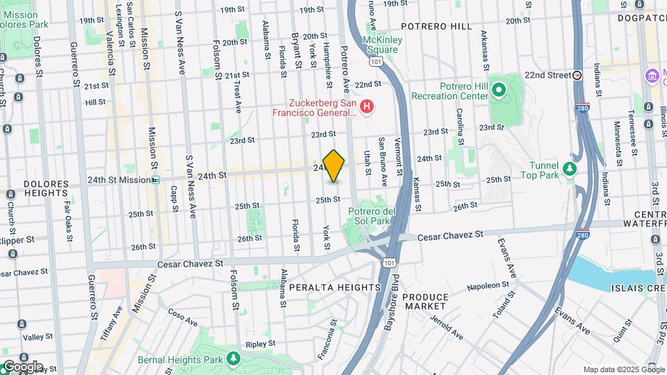 1266 Hampshire St Mapa y Detalles de la Ubicación