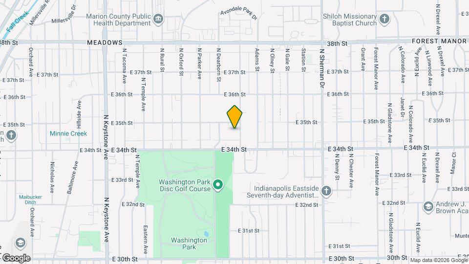 3436 Lasalle St Map and Location Details