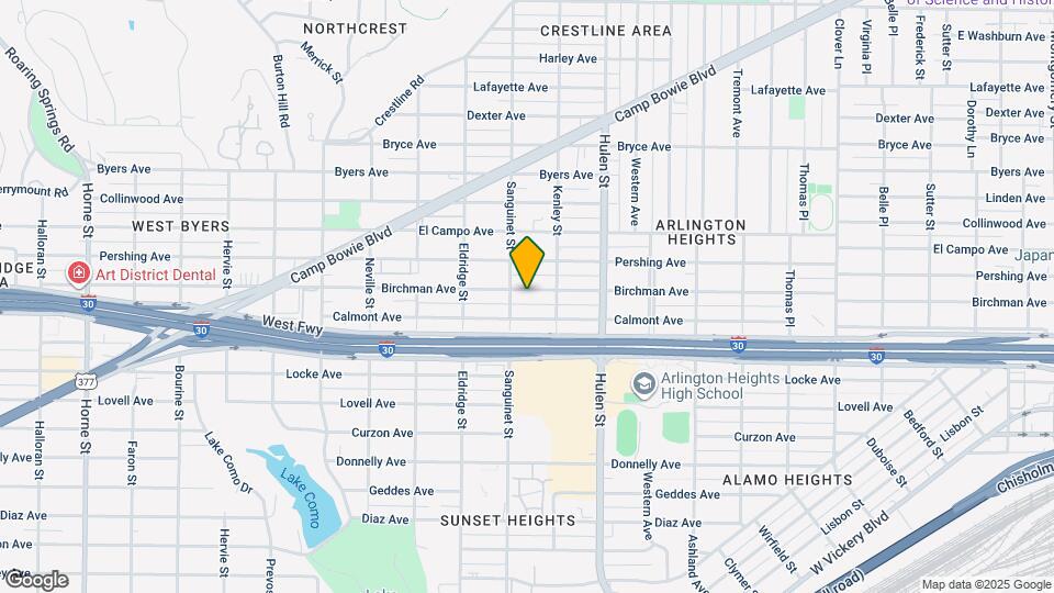 4725 Birchman Ave Map and Location Details