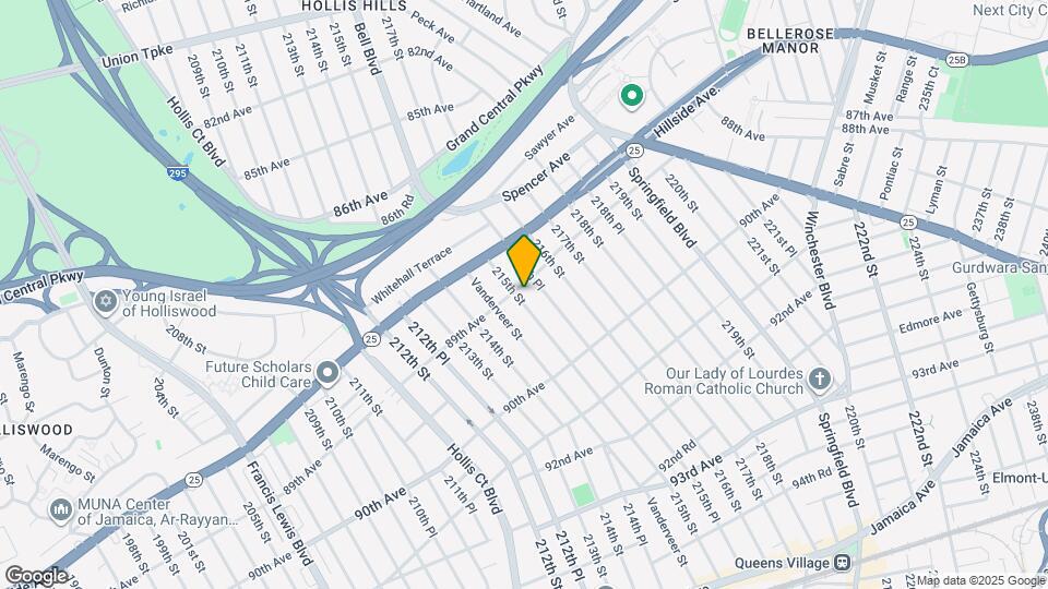 8905 215th St, Unit FL 1 Map and Location Details