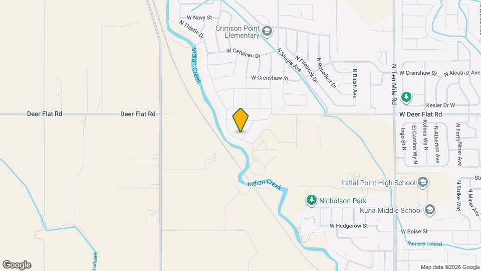 1434 N Thistle Dr Map and Location Details