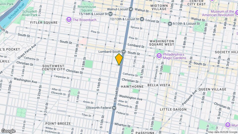 742 S Broad St Map and Location Details