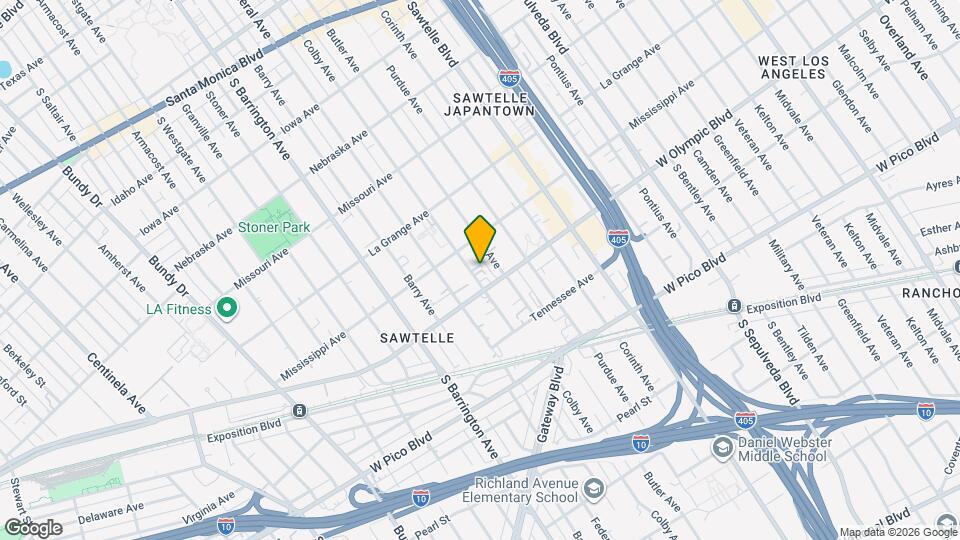 2132 Colby Ave Map and Location Details