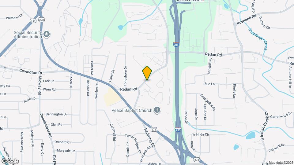 Redan Cove Apartments Map and Location Details